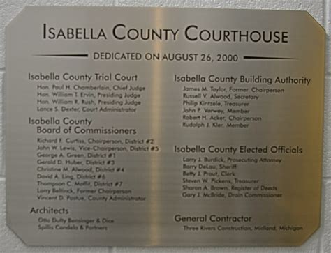 Isabella County Court Calendar